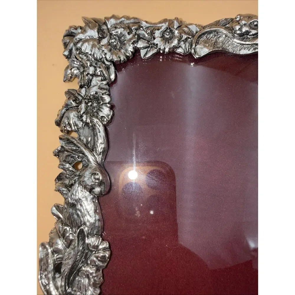 Vintage Arthur Court Photo Frame 6”x 5”Photo Rabbit Bunny Design 1995 Pewter